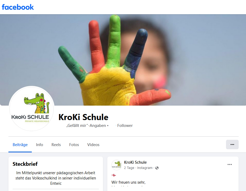 Titelbild der Kroki-Schule-Facebook Seite 2023