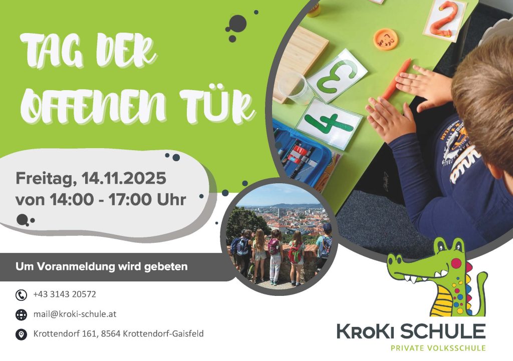 Einladung zum Tag der offenen Tür 2025 mit Daten der Veranstaltung